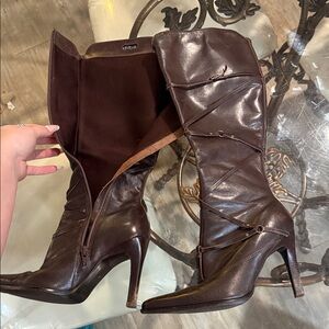 Diba Women's Rich Brown Heeled Boots